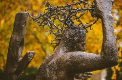 Why do themes of wounding and surrender appear in Christian tradition?